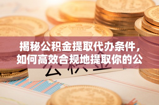 栾川揭秘公积金提取代办条件，如何高效合规地提取你的公积金