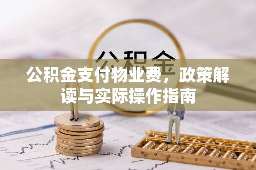 栾川公积金支付物业费，政策解读与实际操作指南