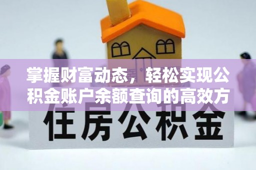 栾川掌握财富动态，轻松实现公积金账户余额查询的高效方法