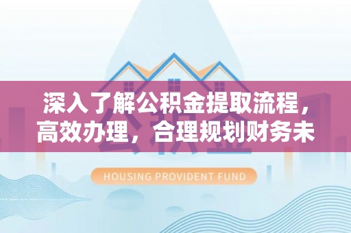 栾川深入了解公积金提取流程，高效办理，合理规划财务未来