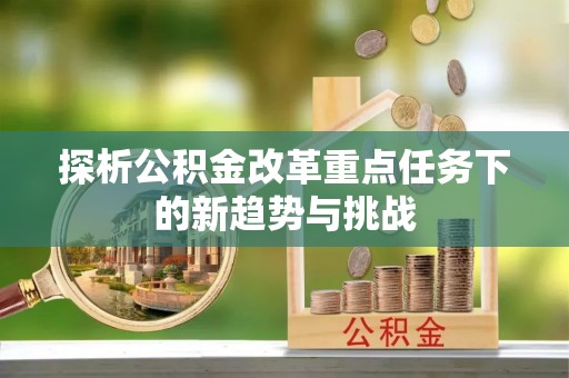 栾川探析公积金改革重点任务下的新趋势与挑战