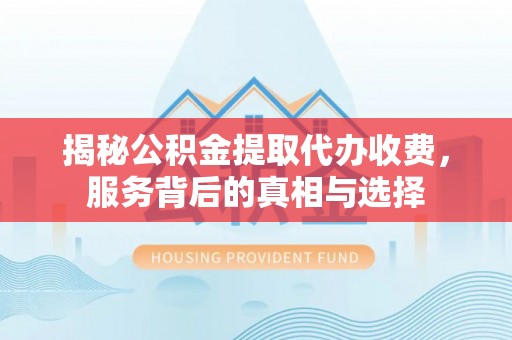 栾川揭秘公积金提取代办收费，服务背后的真相与选择