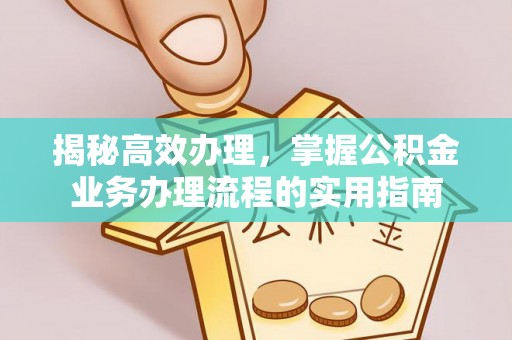 栾川揭秘高效办理，掌握公积金业务办理流程的实用指南
