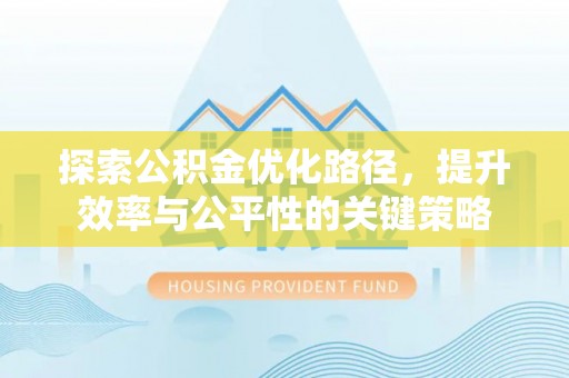 栾川探索公积金优化路径，提升效率与公平性的关键策略