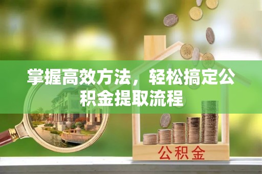 栾川掌握高效方法，轻松搞定公积金提取流程