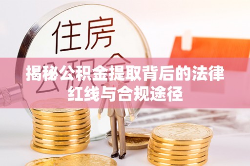 栾川揭秘公积金提取背后的法律红线与合规途径
