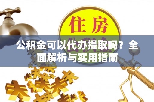栾川公积金可以代办提取吗？全面解析与实用指南