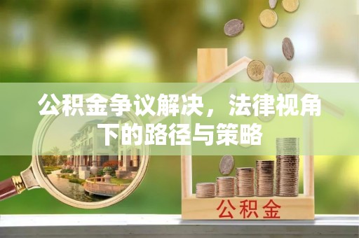 栾川公积金争议解决，法律视角下的路径与策略
