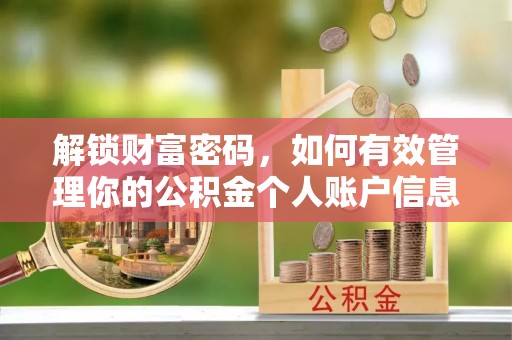 栾川解锁财富密码，如何有效管理你的公积金个人账户信息