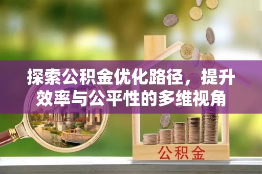栾川探索公积金优化路径，提升效率与公平性的多维视角
